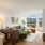 living room with a large window
