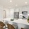 large kitchen island with bar seating