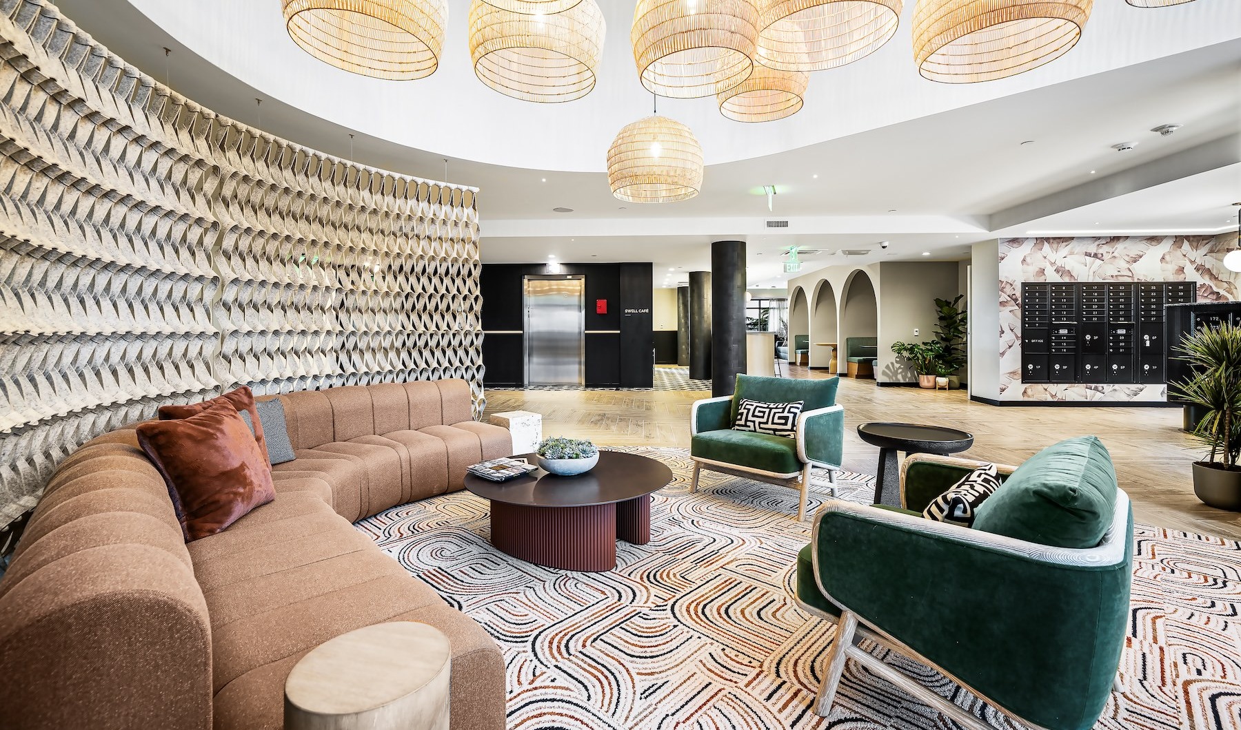 Thoughtful details to elevate your lifestyle lobby area with ample seating