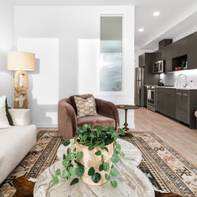 Refined spaces to match your style living area with a couch, chair and coffee table