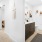 bathroom with a large mirror