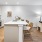 kitchen and living area